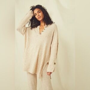 Free People ‘Around the Clock’ Ribbed Knit Pullover
